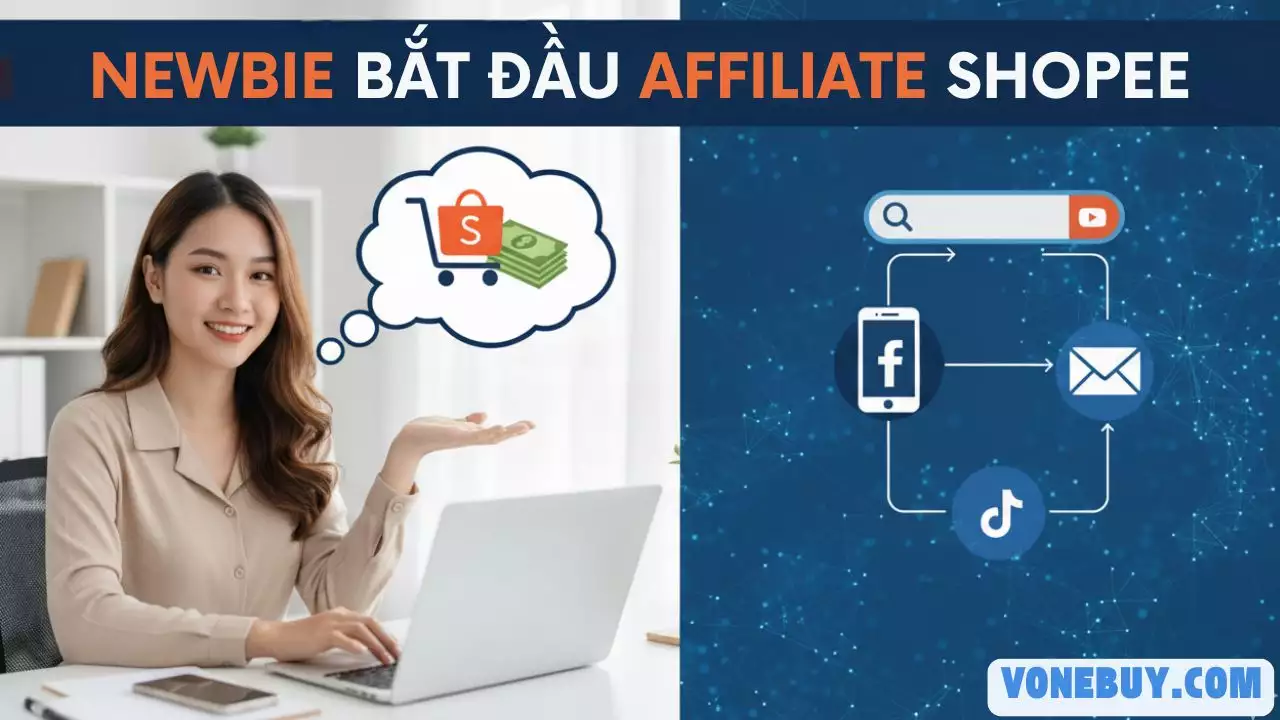 Newbie bắt đầu Affiliate Shopee kiếm vài triệu/tháng: Hướng dẫn chi tiết các nguồn traffic
