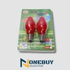 Bộ 2 bóng đèn Led trái ớt đỏ – đèn bàn thờ 1W cao cấp Hòa thái siêu bền