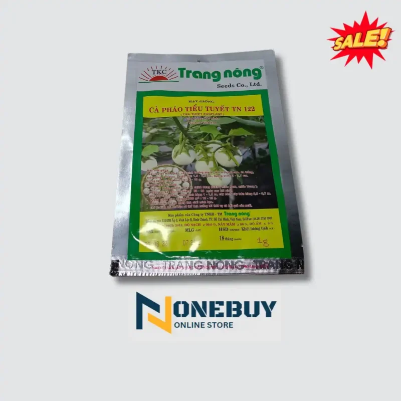 Hạt Giống Cà Pháo Trắng Tiểu Tuyết – Trang Nông 1gram