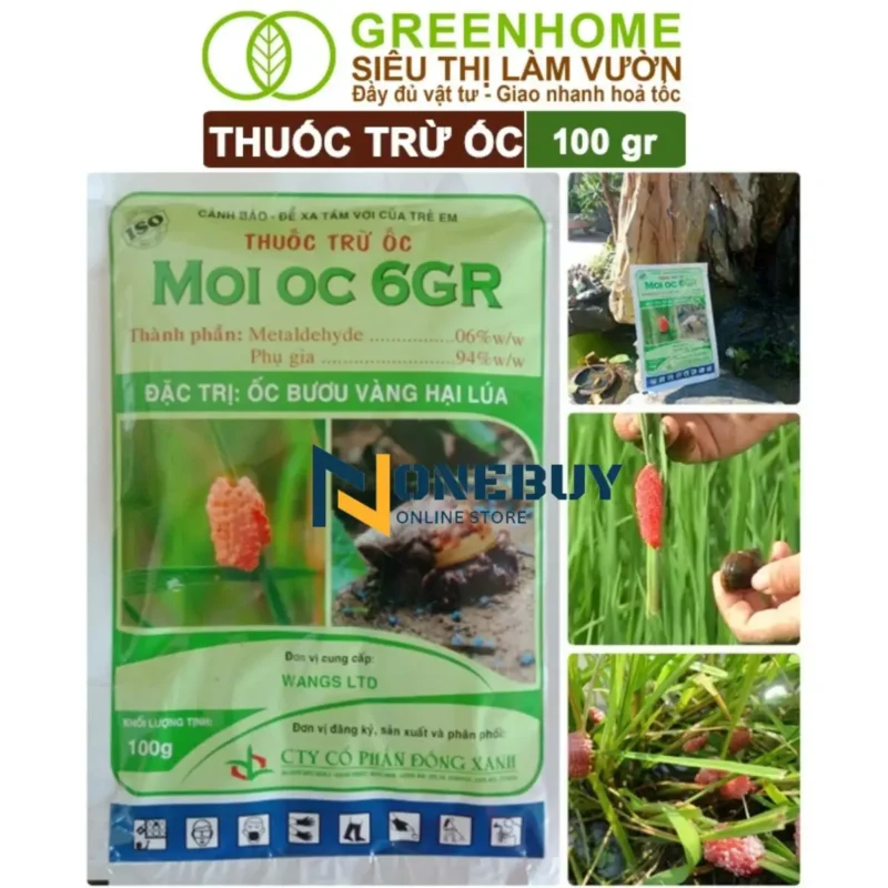 Thuốc Diệt Ốc Greenhome diệt Côn Trùng Thân Mềm, Bảo Vệ Rau, Cây Trồng