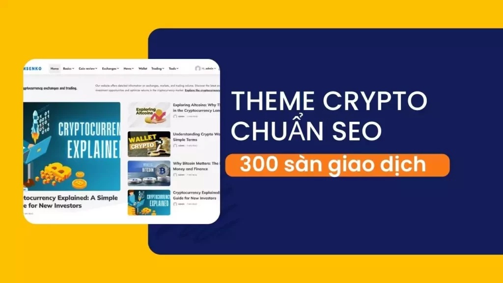 Theme Blog Crypto: Giá Coin Tự Động+300 sàn giao dịch